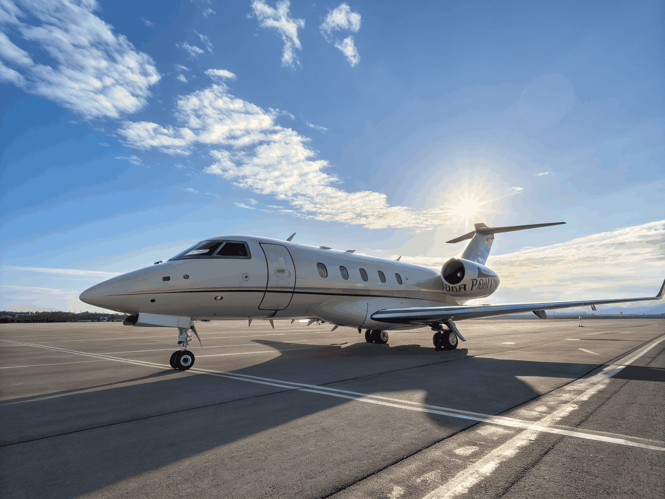 Aviation consulting corporate headquarters overlooking operational airfield